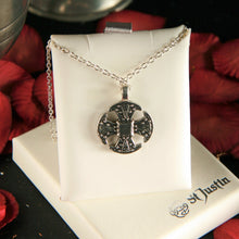 Load image into Gallery viewer, Pewter Canterbury cross necklet by St. Justin of Cornwall