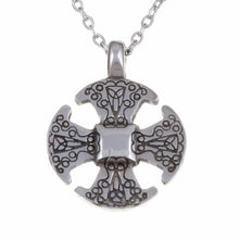 Load image into Gallery viewer, Pewter Canterbury cross necklet by St. Justin of Cornwall