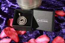 Load image into Gallery viewer, Sterling Silver Oxidized Coiled Snake Pendant