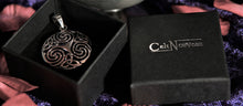 Load image into Gallery viewer, Sterling Silver Oxidized Celtic Triskele Pendant