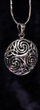 Load image into Gallery viewer, Sterling Silver Oxidized Celtic Triskele Pendant