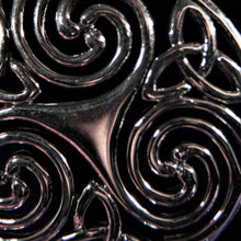 Load image into Gallery viewer, Sterling Silver Oxidized Celtic Triskele Pendant