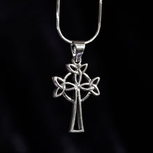 Load image into Gallery viewer, Sterling Silver Celtic Cross Pendant