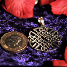 Load image into Gallery viewer, Sterling Silver Celtic Knot Round Pendant