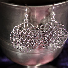 Load image into Gallery viewer, Sterling Silver Celtic Knot Drop Earrings