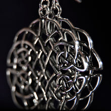 Load image into Gallery viewer, Sterling Silver Celtic Knot Drop Earrings