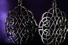 Load image into Gallery viewer, Sterling Silver Celtic Knot Drop Earrings