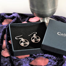 Load image into Gallery viewer, Sterling Silver Triskelion Hook Earrings