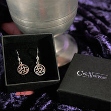 Load image into Gallery viewer, Sterling Silver Celtic Circle Hook Earrings