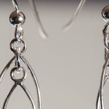 Load image into Gallery viewer, Sterling Silver Infinity Hook Earrings