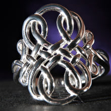 Load image into Gallery viewer, Sterling Silver Celtic Knotwork Ring