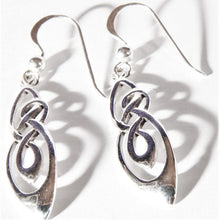 Load image into Gallery viewer, Sterling Silver Celtic Knot Hook Earrings