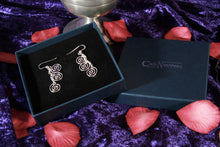 Load image into Gallery viewer, Sterling Silver Three Spirals Drop Earrings