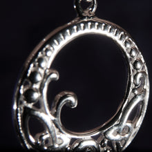 Load image into Gallery viewer, Sterling Silver Celtic Earrings decorated with Cubic Zirconia simulated diamonds