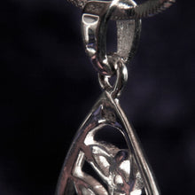 Load image into Gallery viewer, Sterling Silver Celtic Pendant with Baltic Amber
