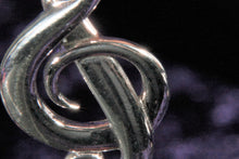 Load image into Gallery viewer, Sterling Silver Treble Clef Pendant