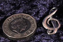 Load image into Gallery viewer, Sterling Silver Treble Clef Pendant