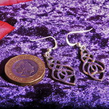 Load image into Gallery viewer, Sterling Silver Celtic Hook Earrings