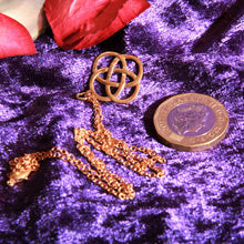 Load image into Gallery viewer, Bronze Four loop knot pendant by St. Justin of Cornwall