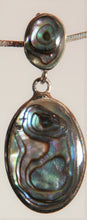 Load image into Gallery viewer, Sterling Silver Earrings decorated with Abalone shell