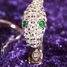 Load image into Gallery viewer, Sterling Silver Ear Cuffs decorated with Cubic Zirconia simulated diamonds