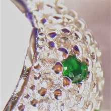 Load image into Gallery viewer, Sterling Silver Ear Cuffs decorated with Cubic Zirconia simulated diamonds