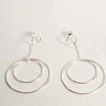Load image into Gallery viewer, Sterling Silver Circle Earrings