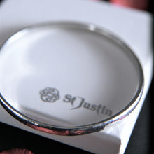 Load image into Gallery viewer, Tin Cornish Beaten Bangle by St. Justin of Cornwall