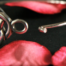 Load image into Gallery viewer, Pewter Bangle Square Celtic Knot design by St Justin of Cornwall