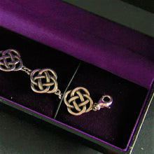 Load image into Gallery viewer, Pewter Square knot bracelet Celtic by St. Justin of Cornwall