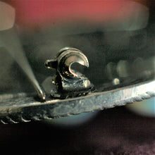 Load image into Gallery viewer, Pewter Triscele Stone Brooch by St. Justin of Cornwall