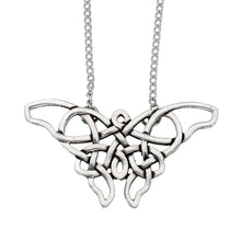 Load image into Gallery viewer, Pewter Celtic Butterfly Necklace by St. Justin of Cornwall