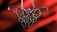 Load image into Gallery viewer, Pewter Celtic Butterfly Necklace by St. Justin of Cornwall