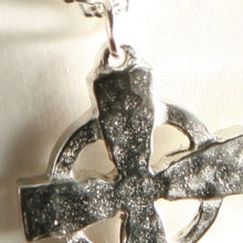 Load image into Gallery viewer, Pewter Celtic Circle Hammered Cross by St. Justin of Cornwall