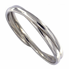 Load image into Gallery viewer, Pewter Double loop bangle by St. Justin of Cornwall