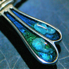 Load image into Gallery viewer, Pewter Dragonfly Enamelled Brooch by St. Justin of Cornwall