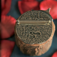 Load image into Gallery viewer, Pewter Fat Cat Brooch by St. Justin of Cornwall