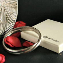 Load image into Gallery viewer, Pewter Double loop bangle by St. Justin of Cornwall