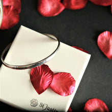 Load image into Gallery viewer, Tin Cornish Beaten Bangle by St. Justin of Cornwall