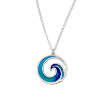 Load image into Gallery viewer, Sterling Silver Glas Mor Mordardha enamelled pendant by St Justin