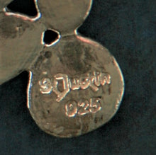 Load image into Gallery viewer, Sterling Silver pebbles enamelled drop earring by St Justin of Cornwall