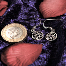 Load image into Gallery viewer, Sterling Silver Celtic Circle Hook Earrings
