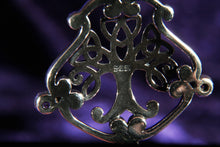 Load image into Gallery viewer, Sterling Silver Tree of Life Pendant decorated with Amethysts.
