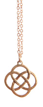 Load image into Gallery viewer, Bronze Four loop knot pendant by St. Justin of Cornwall
