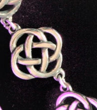 Load image into Gallery viewer, Pewter Square knot bracelet Celtic by St. Justin of Cornwall
